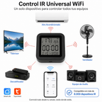 SENSOR TEMPERATURA HUMEDAD WIFI TUYA COMPATIBLE ALEXA LCD