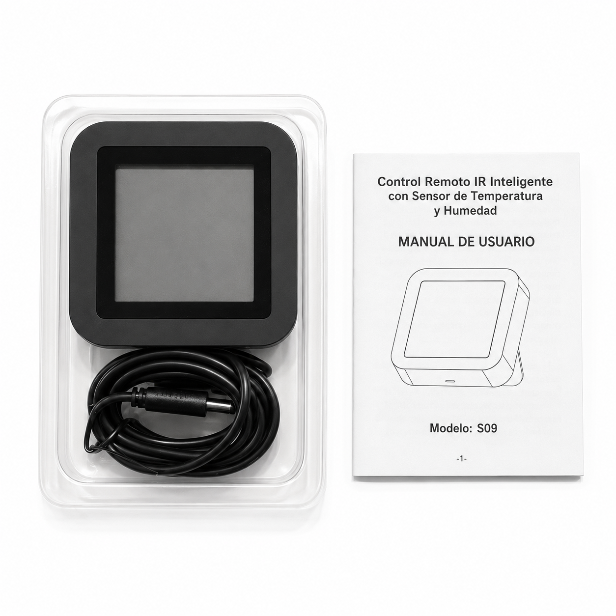 SENSOR TEMPERATURA HUMEDAD WIFI TUYA COMPATIBLE ALEXA LCD