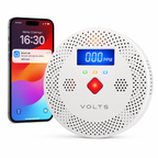 SENSOR MONOXIDO DE CARBONO CO ALARMA TUYA LCD BLANCO VOLTS