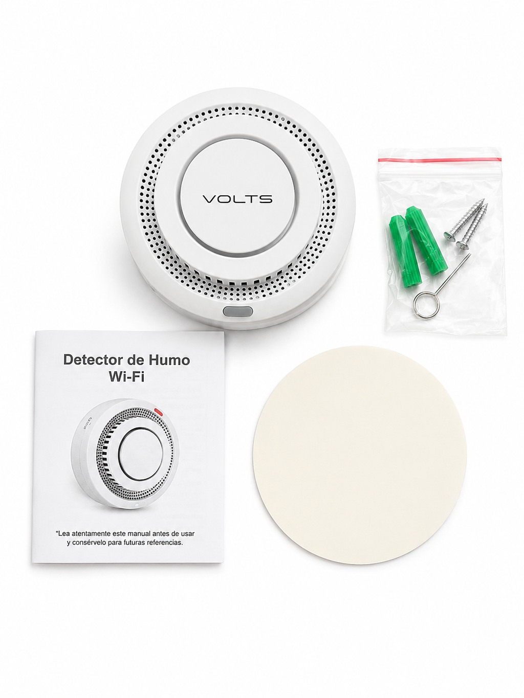 DETECTOR HUMO WIFI INTELIGENTE ALEXA GOOGLE HOME TUYA 85DB