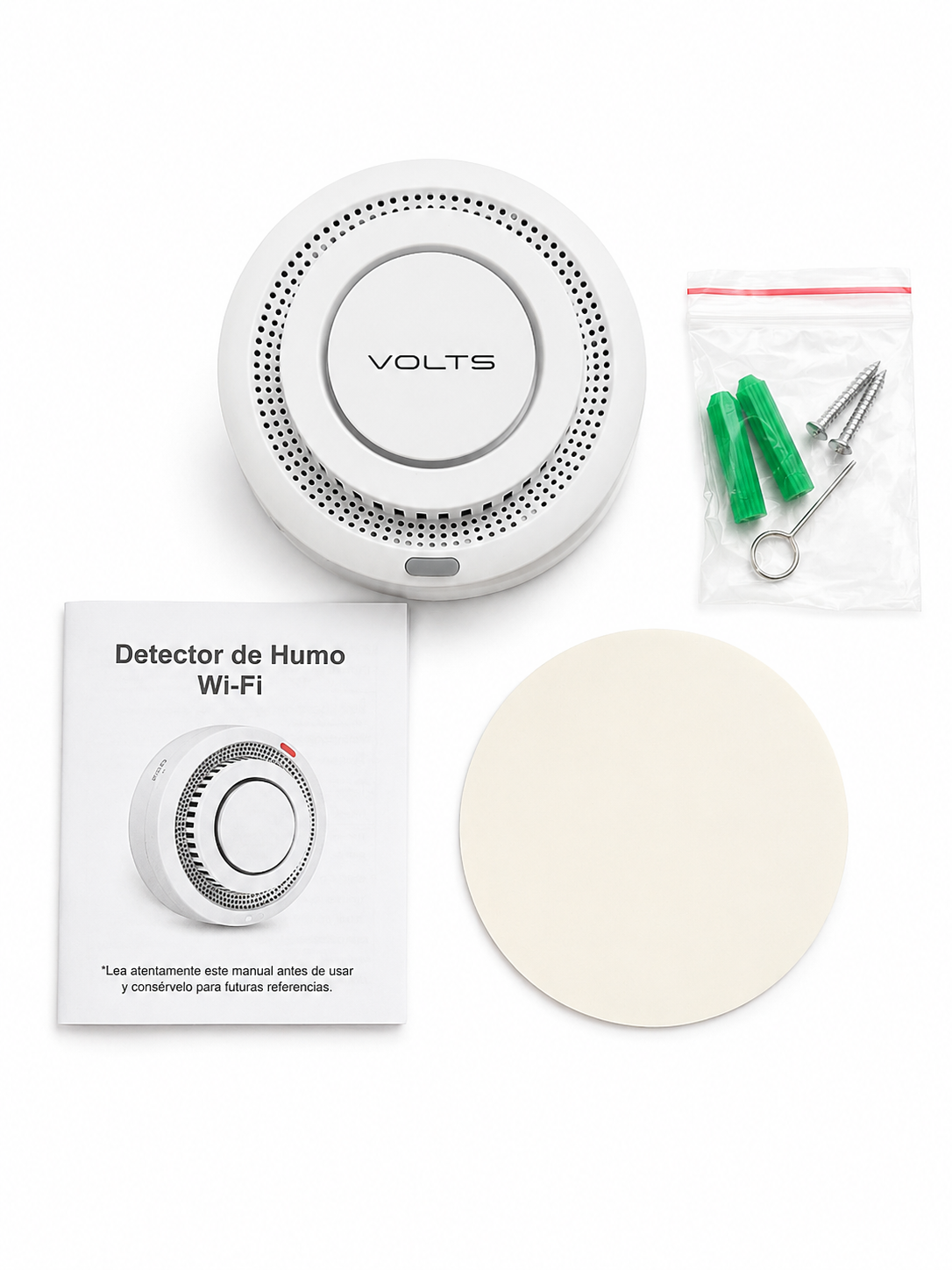 DETECTOR HUMO WIFI INTELIGENTE ALEXA GOOGLE HOME TUYA 85DB