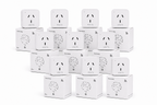 ENCHUFE WIFI INTELIGENTE 16A PACK X10 MEDIDOR CONSUMO