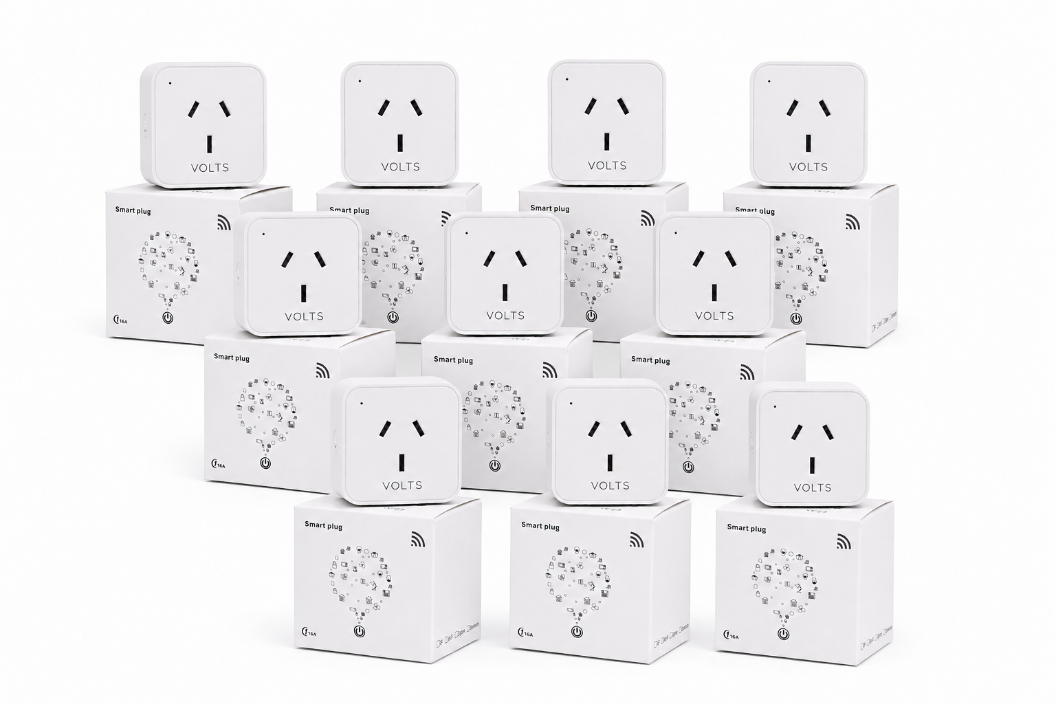 ENCHUFE WIFI INTELIGENTE 16A PACK X10 MEDIDOR CONSUMO