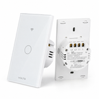 LLAVE DE LUZ SMART TACTIL 1 PUNTO 10A WIFI+RF+BLUETOOTH BLANCO