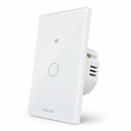 LLAVE DE LUZ SMART TACTIL 1 PUNTO 10A WIFI+RF+BLUETOOTH BLANCO