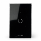 LLAVE DE LUZ SMART TACTIL 1 PUNTO 10A WIFI+RF+BLUETOOTH NEGRO