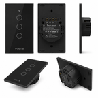 LLAVE DE LUZ SMART TACTIL 3 PUNTOS 10A WIFI+RF+BLUETOOTH NGO