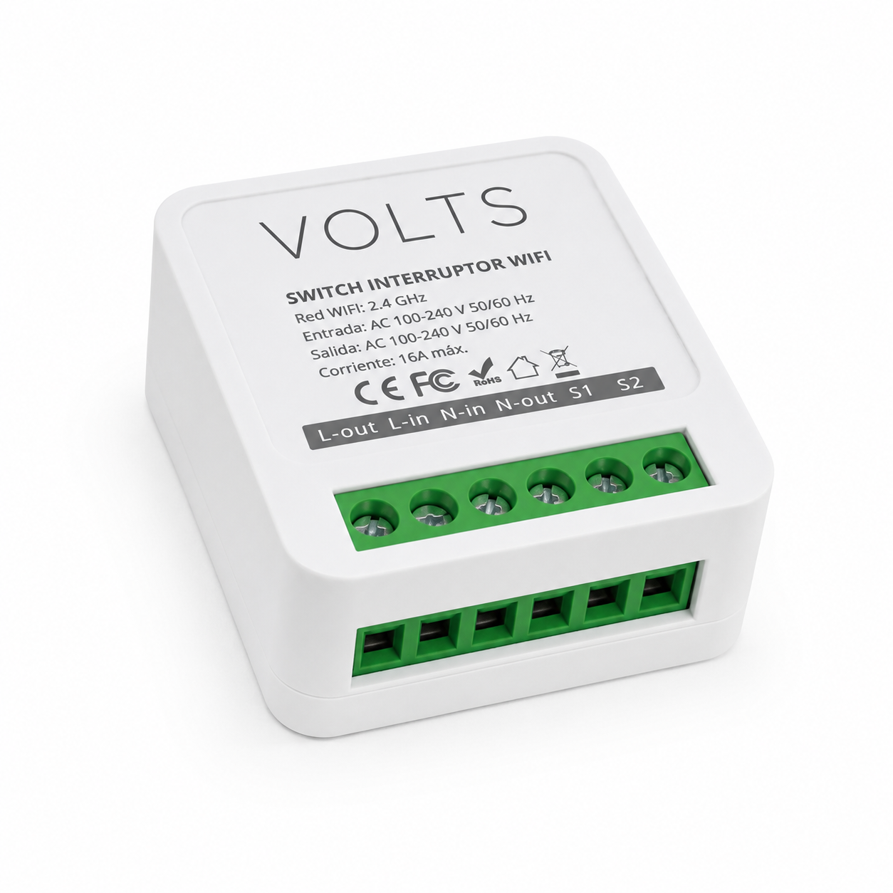 INTERRUPTOR INTELIGENTE WIFI SMART 1 CANAL SMARTLIFE VOLTS