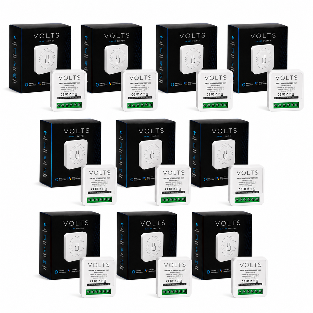 INTERRUPTOR INTELIGENTE SMART WIFI PACK X10 SMARTLIFE VOLTS